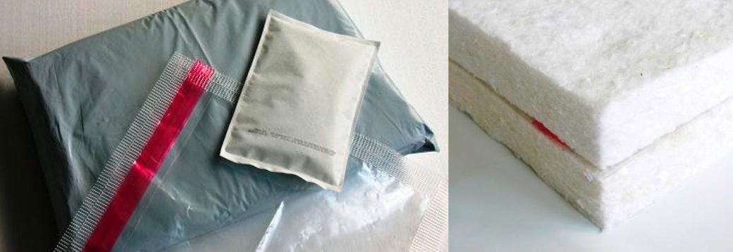 Enveloppe isotherme en laine de coton